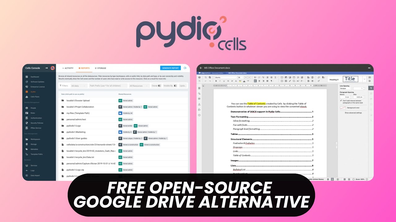 Pydio Cells: бесплатная платформа управления документами с открытым исходным кодом
