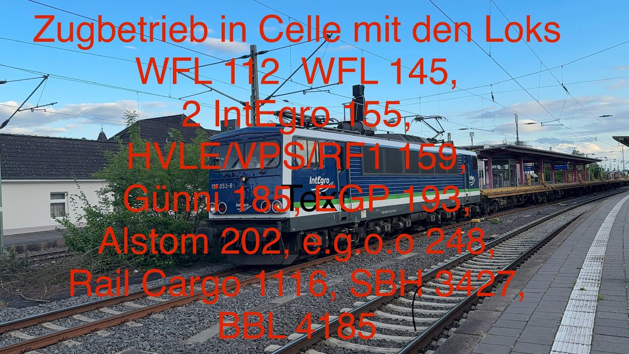 Zugbetrieb in Celle mit ordentlich Altbau