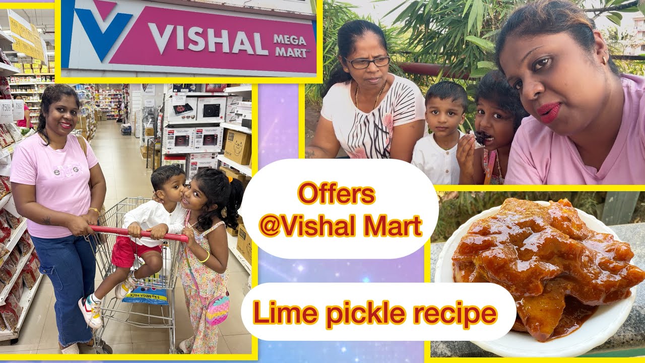 Went to 🛍️Vishal Mart Dabolim || 🍋Lime pickle recipe👩‍🍳@Keziahgomes0719