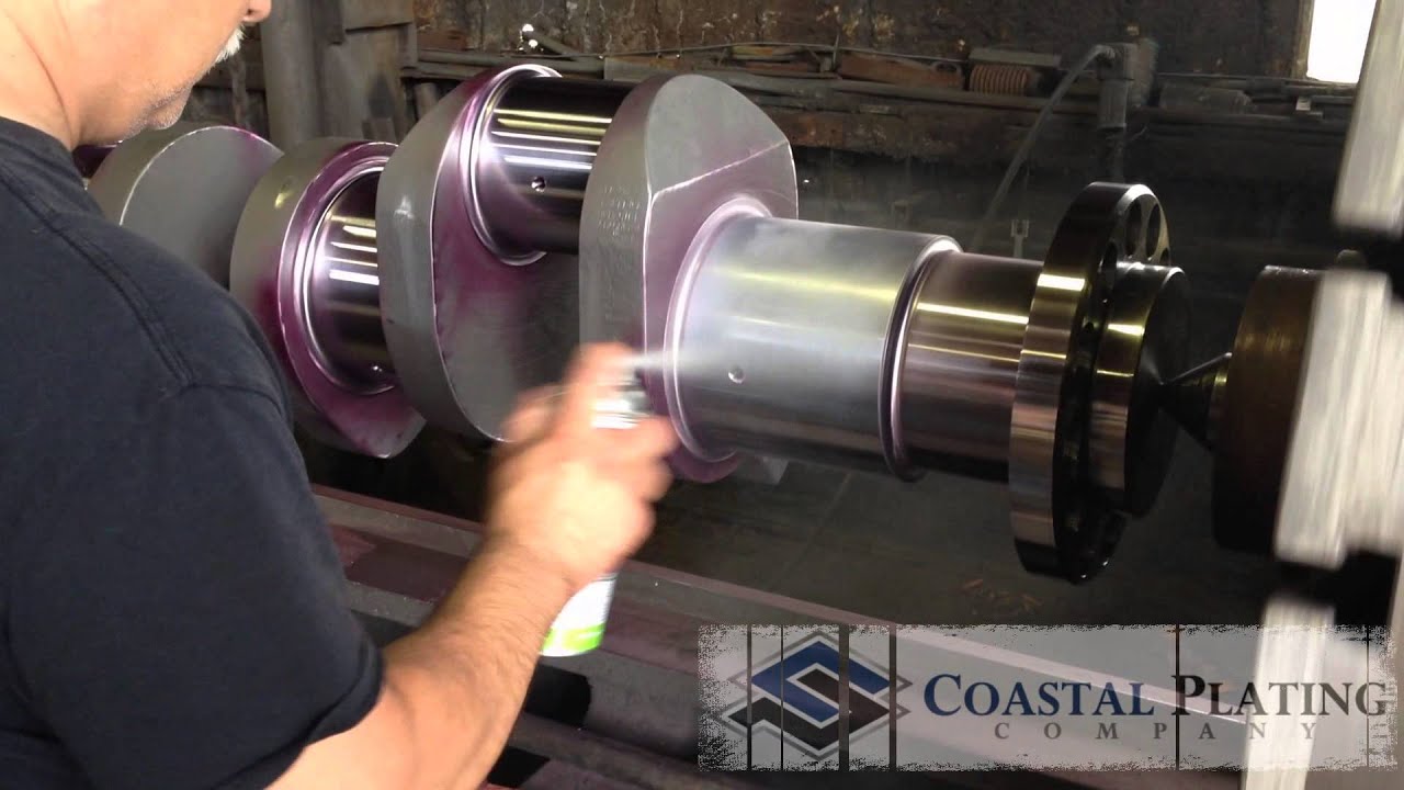 EMD Crankshaft Finished Dye Penetrant