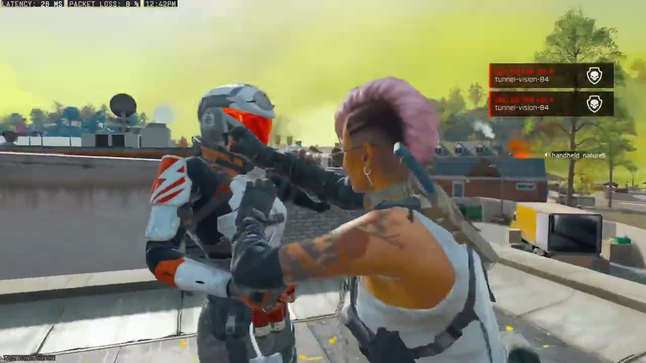 Sweaty Lobby pull up.
