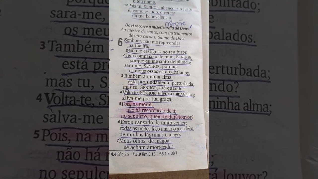 SALMOS 6 v1 ao v10 CREMOS NAS PROMESSAS JESUSJosé Carlos,Juliana, Arthur
