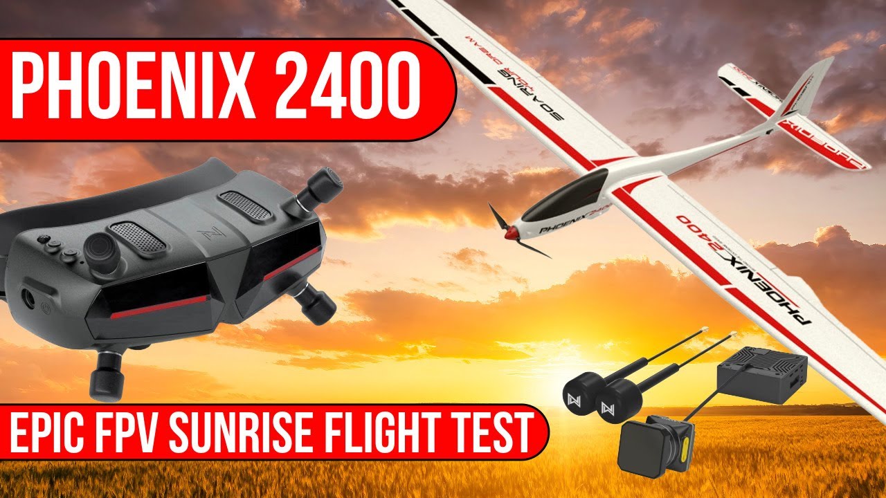 Volantex Phoenix 2400 ⛅ Epic Sunrise Flight Test | Custom 4S Li-Ion Battery Test