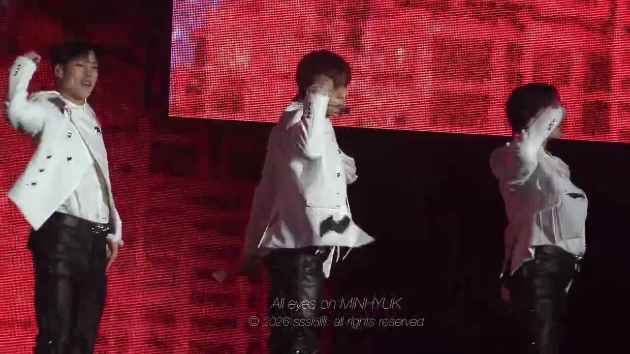 260130 MONSTA X WORLD TOUR [THE X : NEXUS] LOVE KILLA 러브킬라 민혁 Focus fancam _ 첫콘