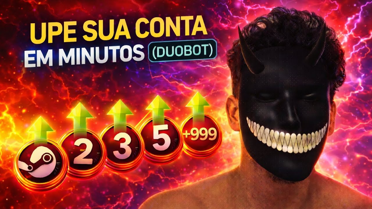Como Upar NÍVEL na Steam RÁPIDO em 2026 (Método Duobot Atualizado)