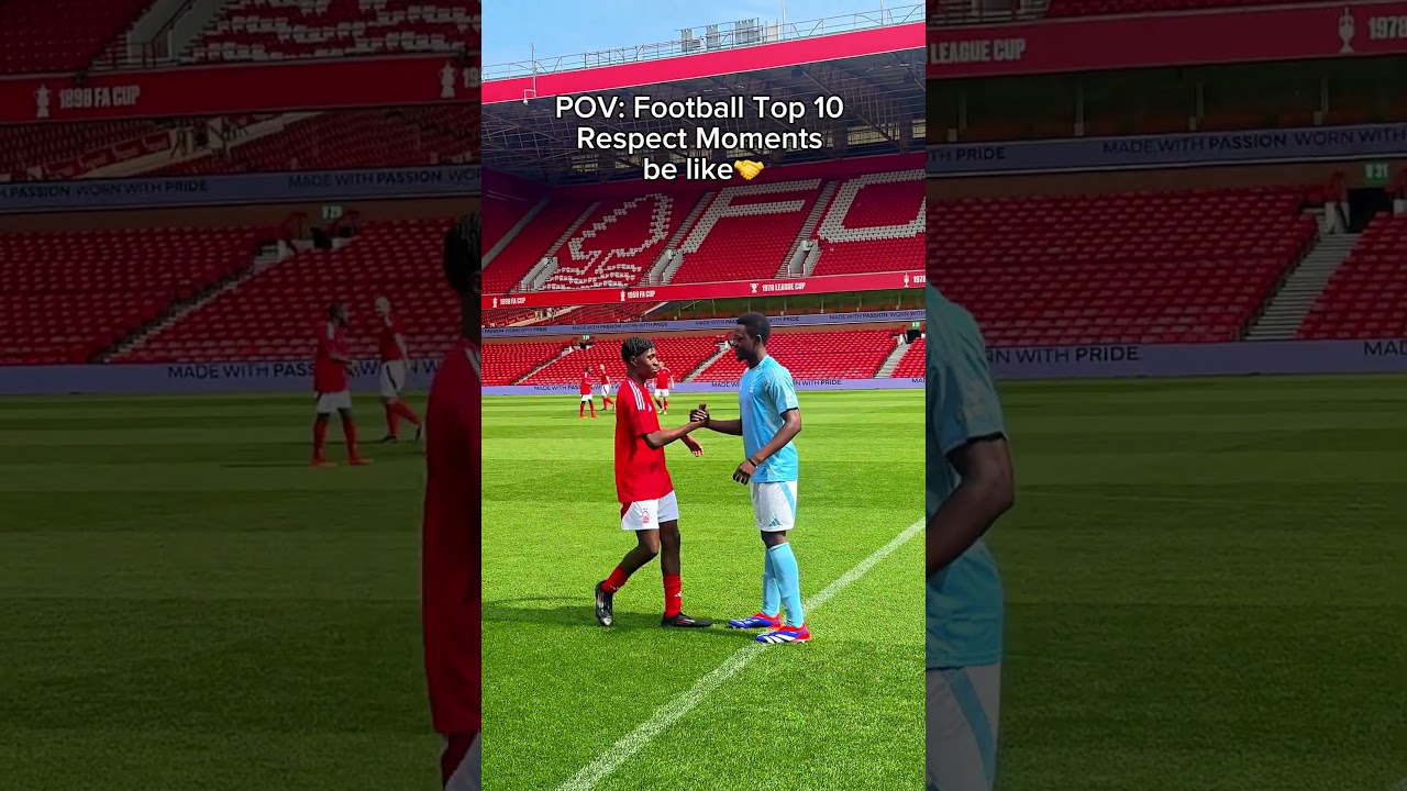 POV: Football Top 10 Respect Moments be like🤝 #football #footballshorts