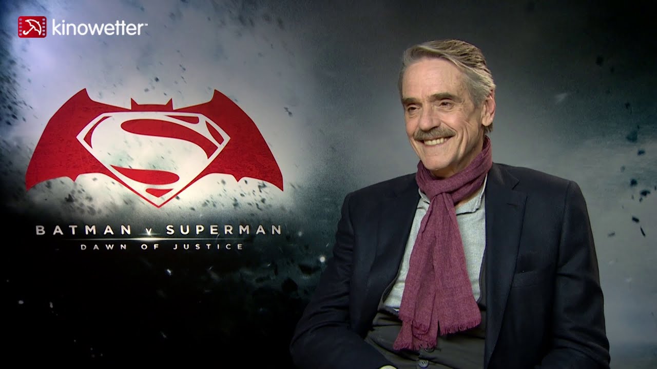 Interview Jeremy Irons BATMAN V SUPERMAN: DAWN OF JUSTICE