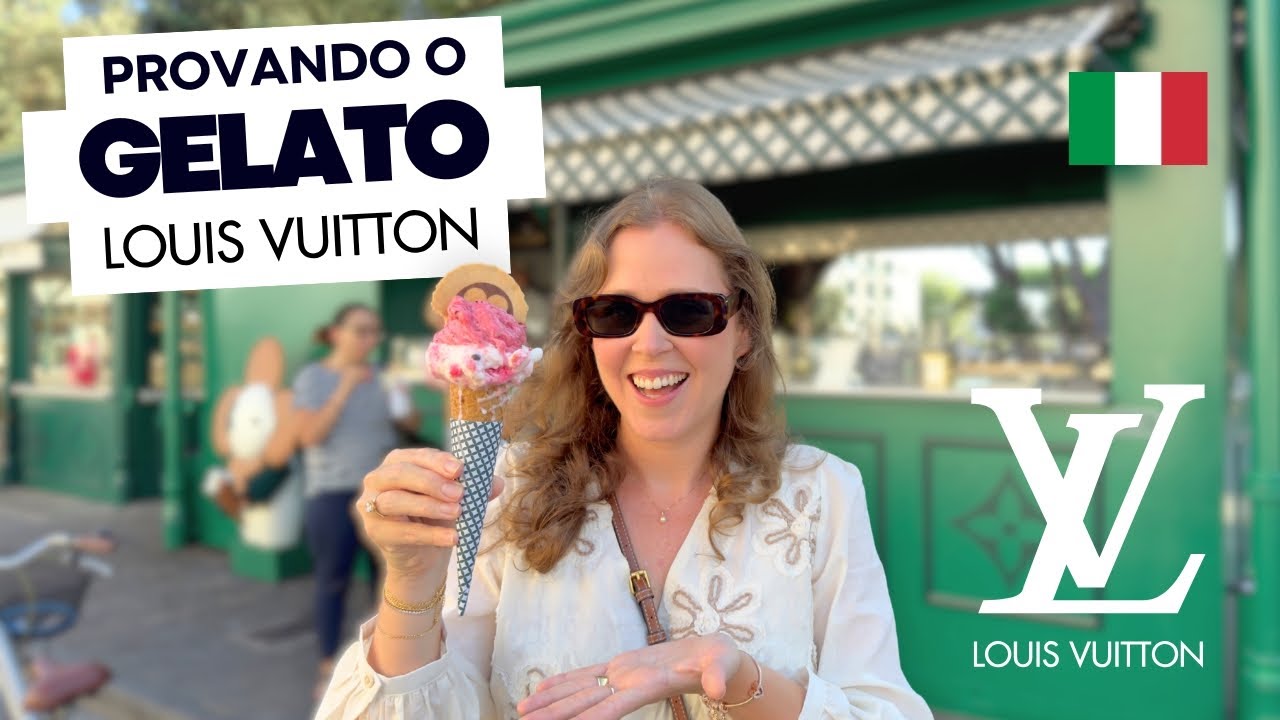Provando o GELATO da Louis Vuitton na Itália 🇮🇹  Vale a Pena? Quanto custa?