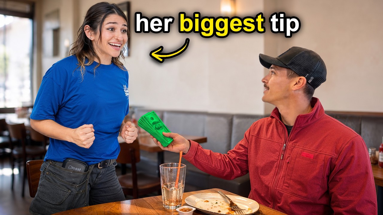 Asking Servers Their Biggest Tip, Then Tripling It