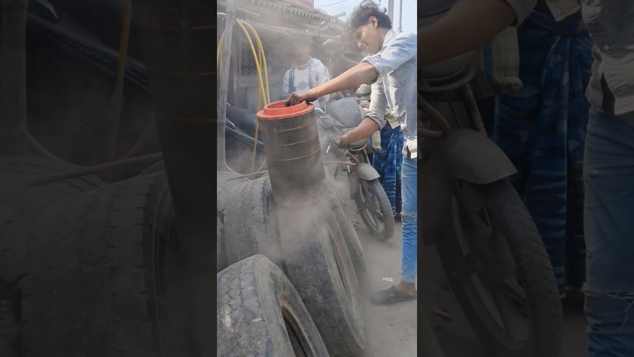 "Air Filter Cleaning for Smooth Engine Service" 