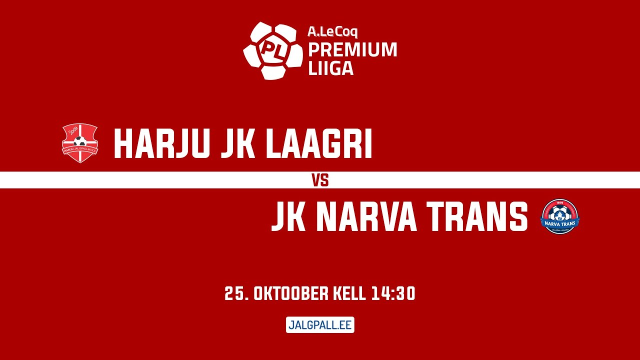 HARJU JK LAAGRI - JK NARVA TRANS, A. LE COQ PREMIUM LIIGA 34. voor