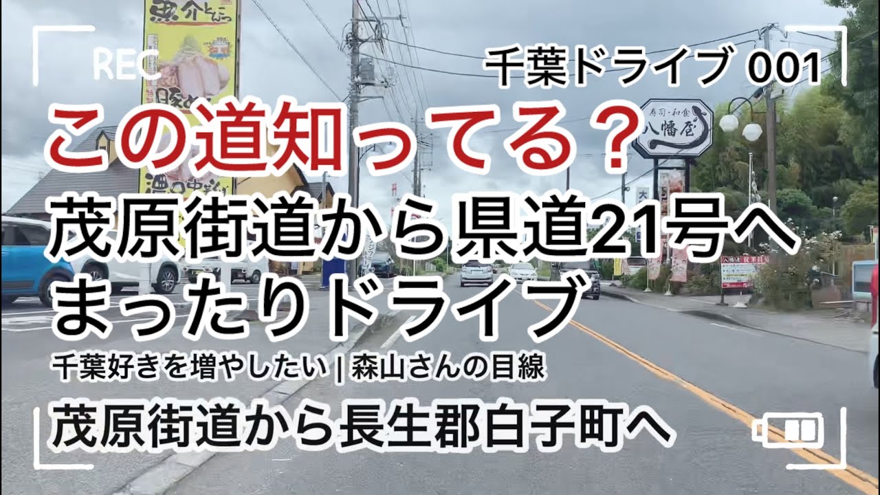 茂原街道から白子町までのんびり車旅【千葉ドライブ001】｜【この道知ってる？シリーズ】