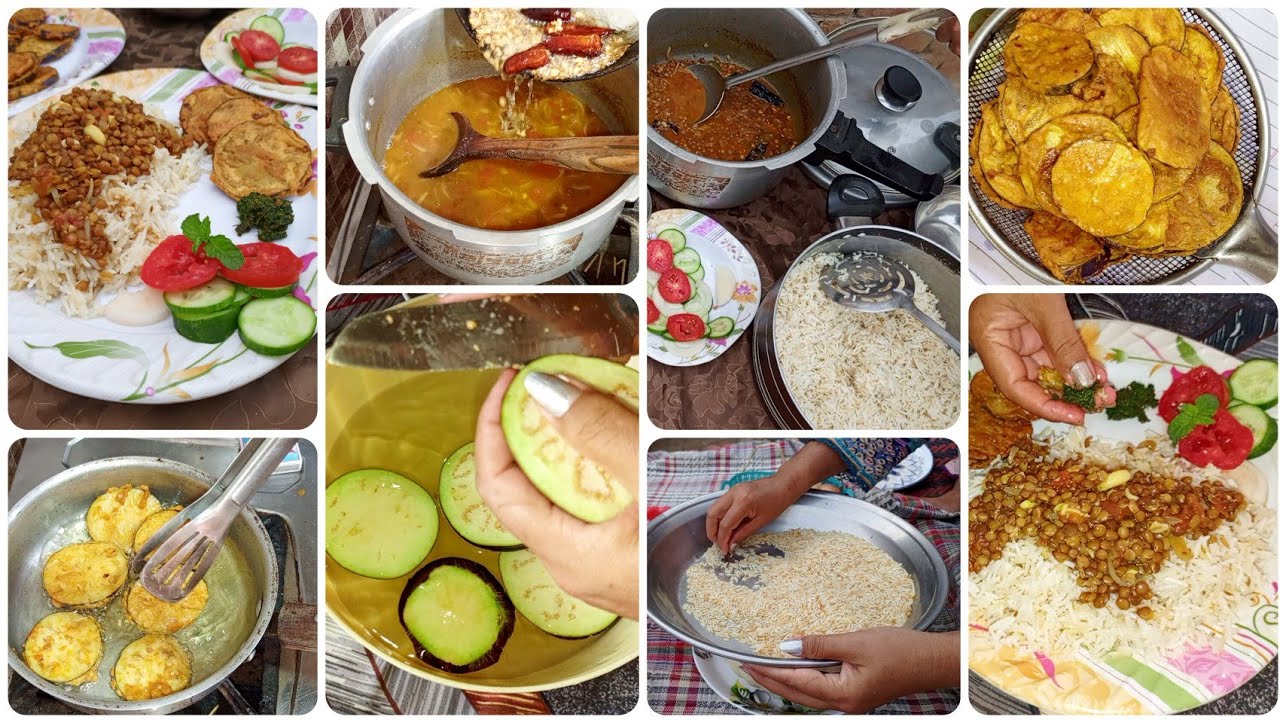 How To Make Punjabhi Daal Tadka || First Time I Make After Ramadan || Bangan fry + Daal Chawal