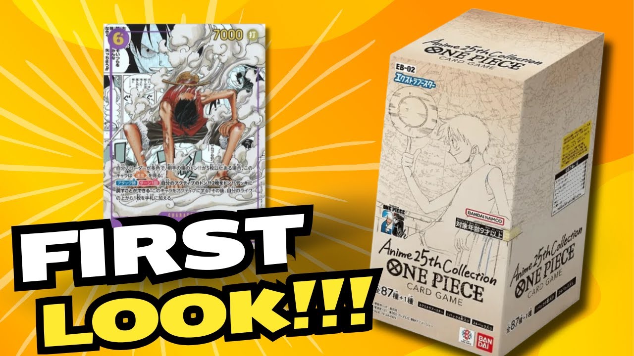 *LET'S HAVE A FIRST LOOK AT THE NEW MANGA LUFFY + JPN EB-02 BOOSTER  BOX!!! *  One Piece Card Game
