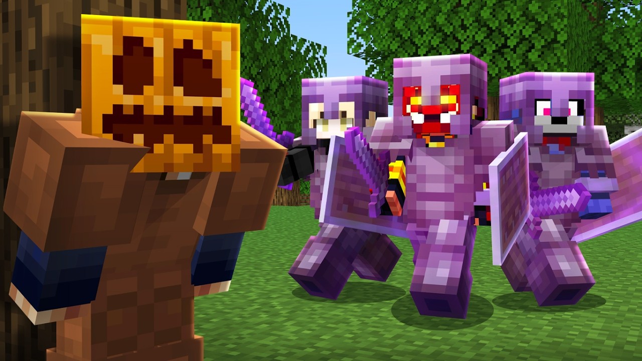 Я выжил в SMP в худшей броне Minecraft