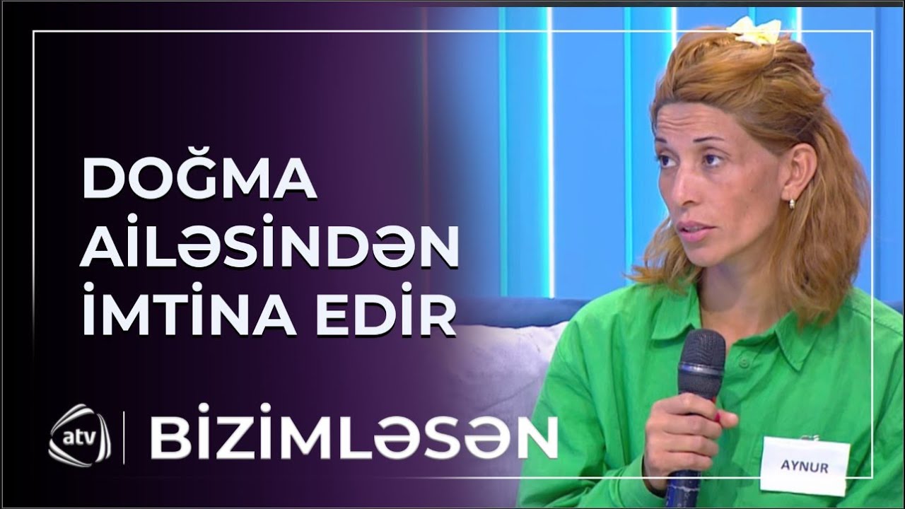 Aynurun ailə üzvləri studiyaya gəldi / Bizimləsən