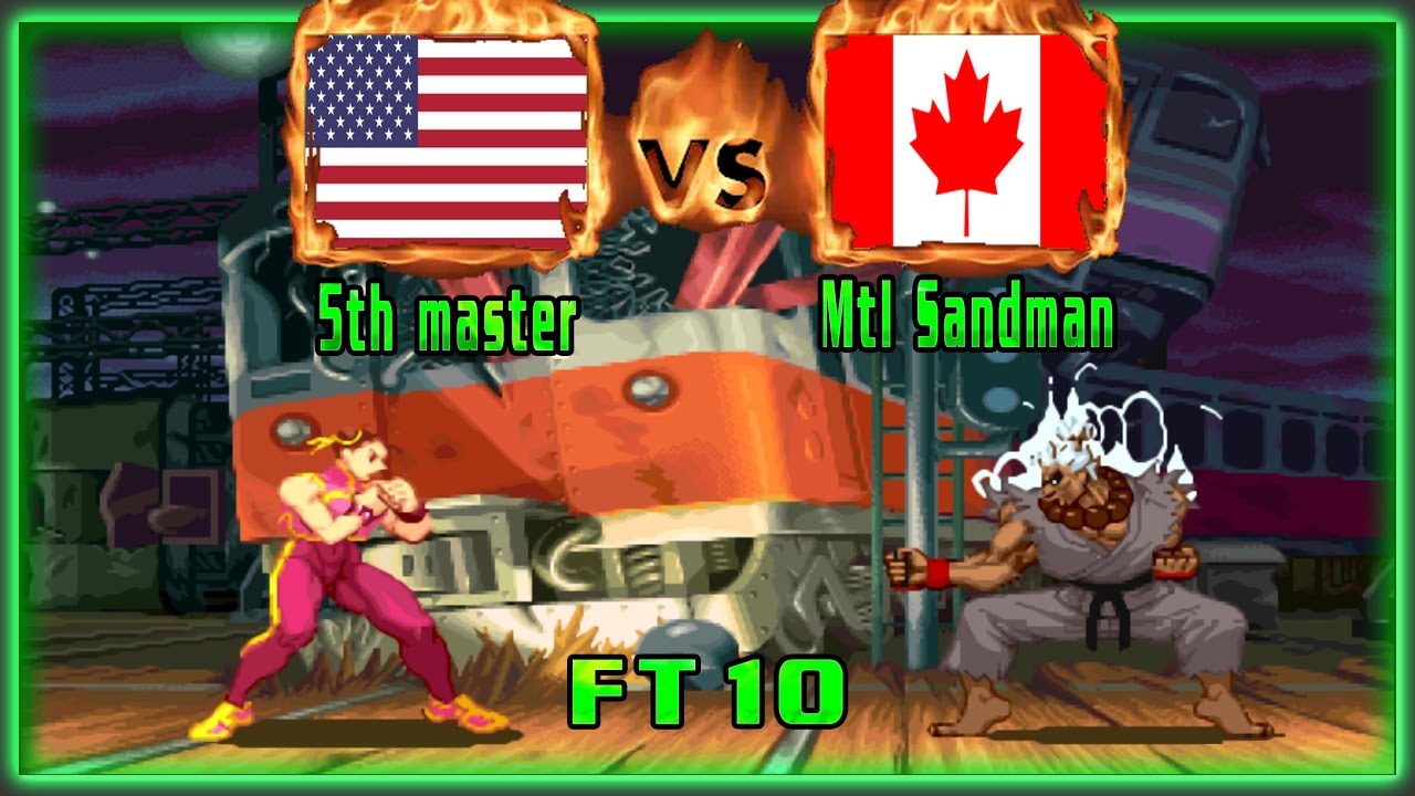 Street Fighter Alpha 3 - 5th master (USA) VS (CAN) Mtl Sandman [sfa3/Fightcade/FT10] ストリートファイターアルファ3