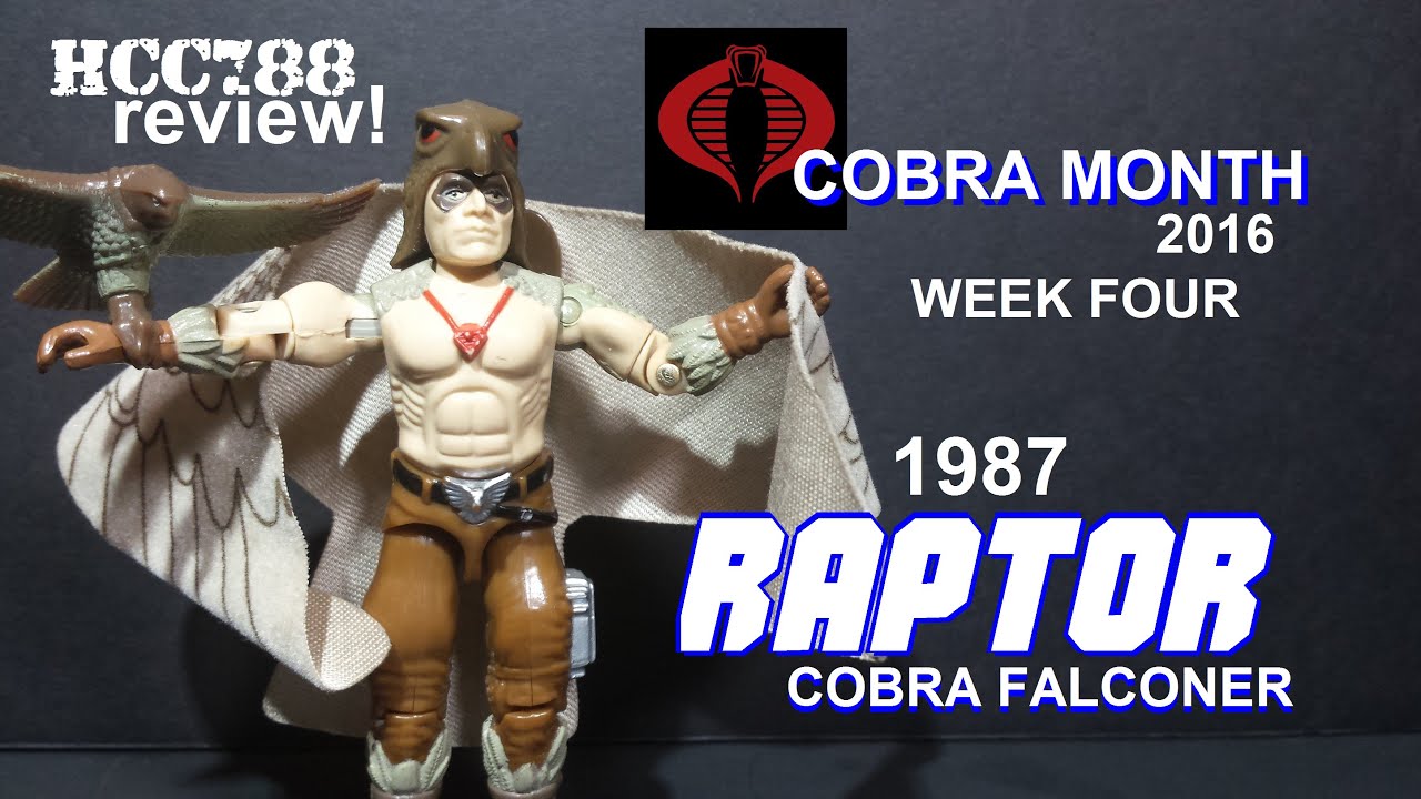 HCC788 - 1987 RAPTOR - Cobra Falconer - COBRA MONTH week 4! Vintage G.I. Joe toy! S03E30