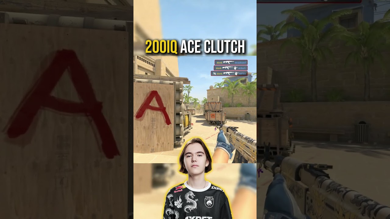 DONK PLAYING FACEIT | CRAZY ACE😱 #cs2 #csgo #cs2clips #donk #faceit #faceit10lvl
