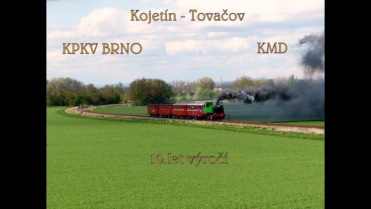 10 let výročí KMD z.s. na dráze Kojetín - Tovačov