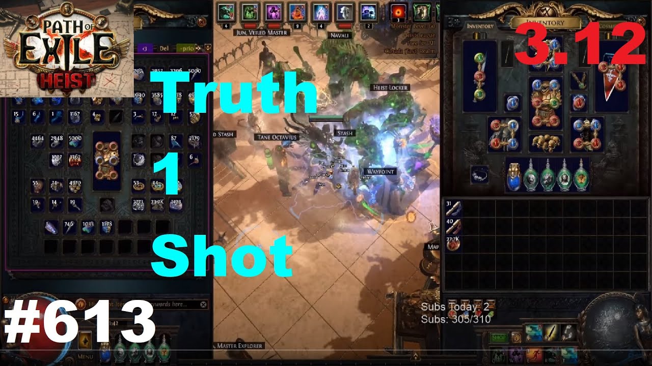 [Path of Exile] The TRUTH About 1 Shots in Heist League 3.12 - Viewer Build Reviews - 613