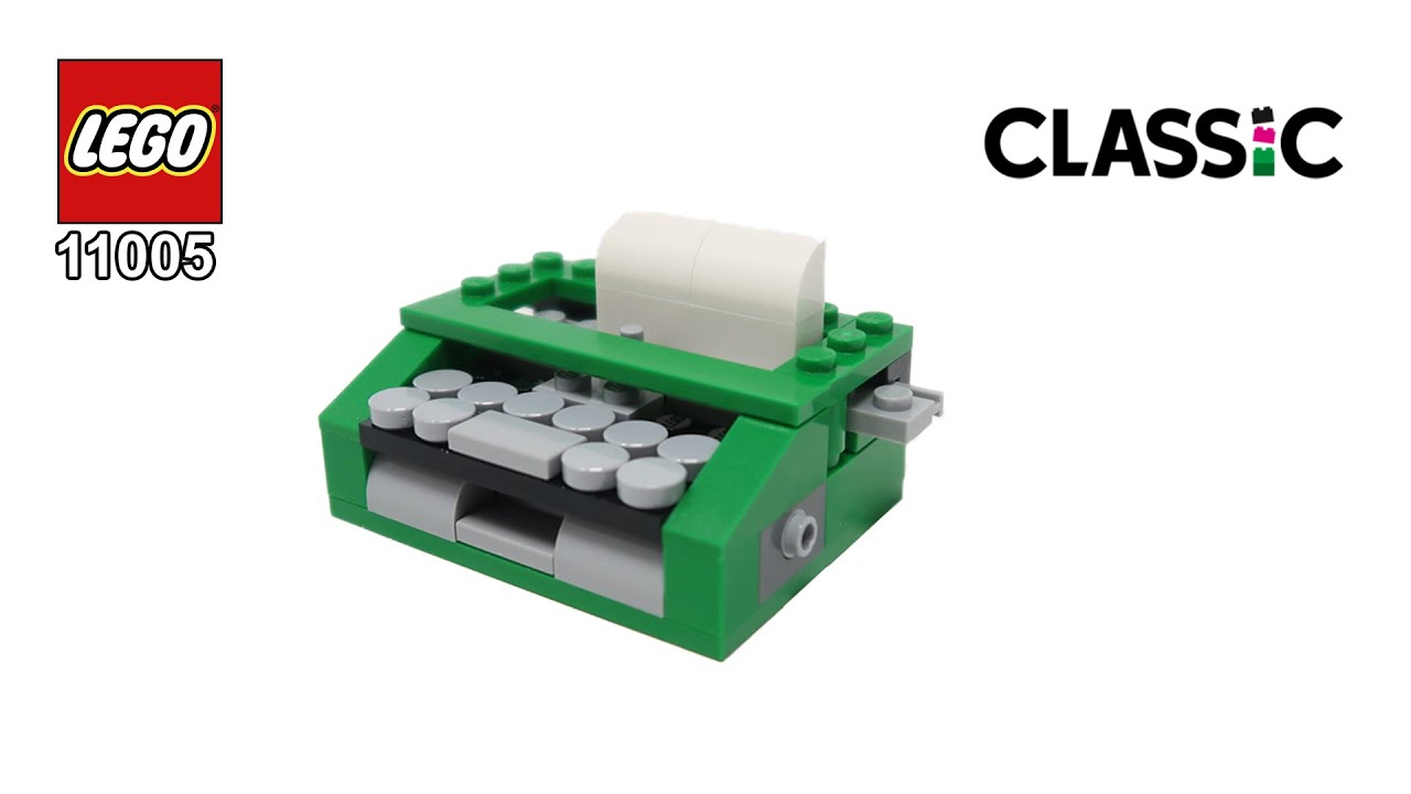 LEGO Classic 11005 Typewriter Building Instructions