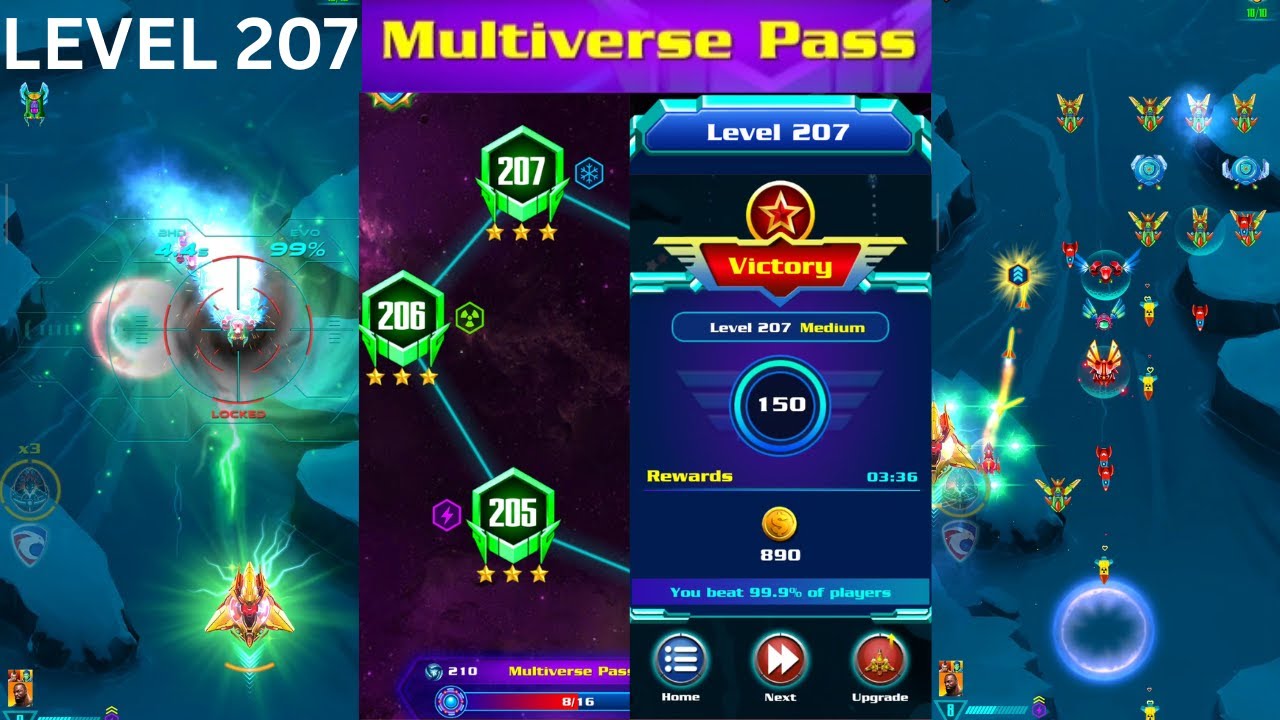 Galaxy Attack Alien Shooter | Multiverse Campaign Mode New Level 207