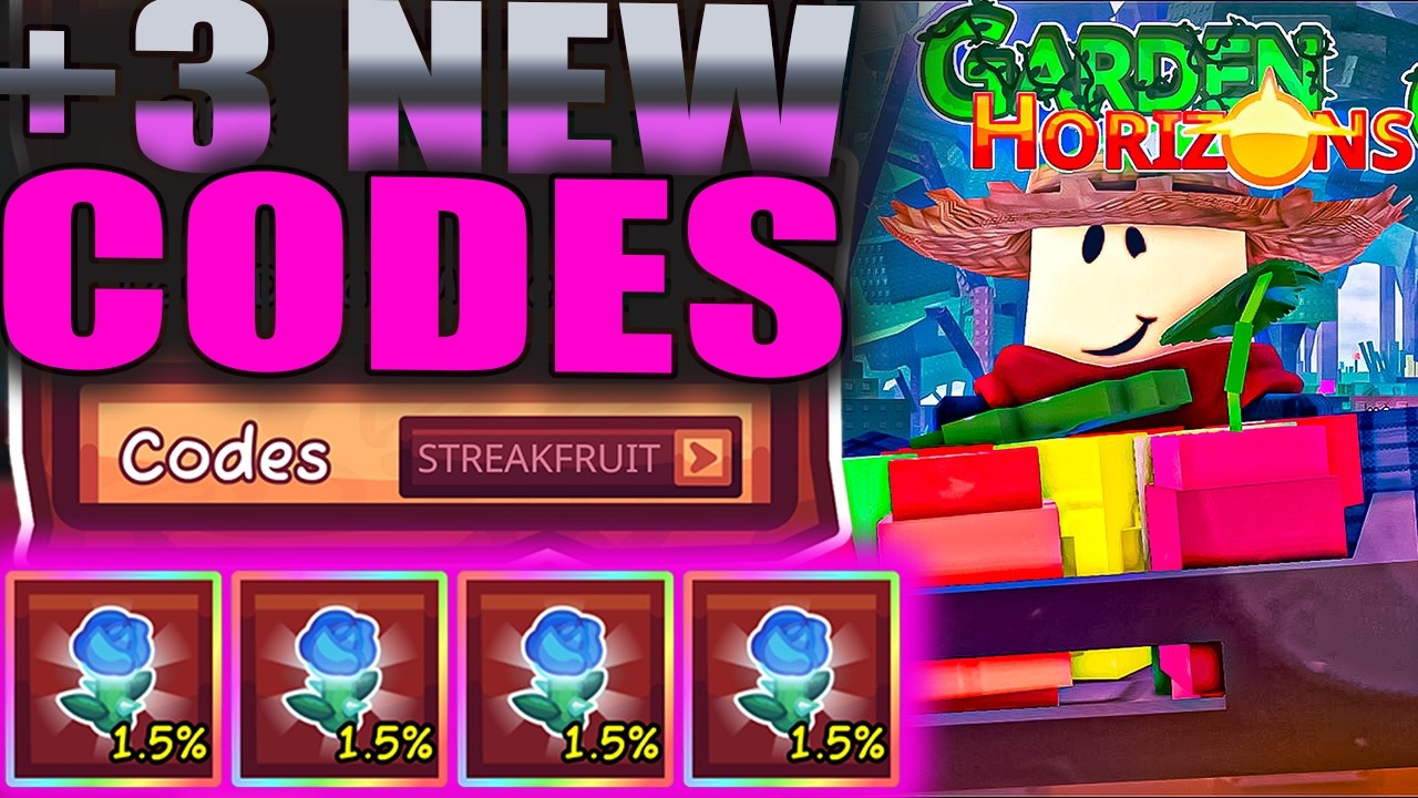 *НОВЫЕ КОДЫ* ​​ВСЕ РАБОЧИЕ КОДЫ ДЛЯ GARDEN HORIZONS В 2026 ГОДУ! КОДЫ ДЛЯ ROBLOX GARDEN HORIZONS