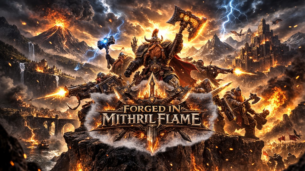 Forged in Mithril Flame ⚔️ | Epic Instrumental Power Metal Album | Fantasy Battle Music