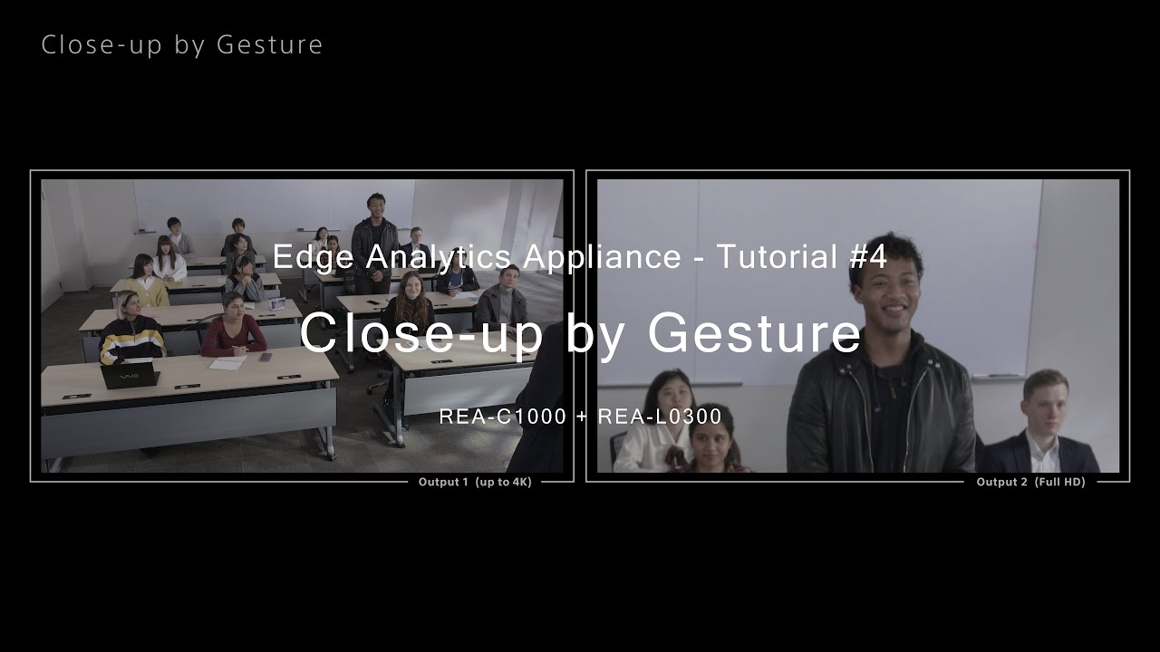 【Tutorial】4. Close up by Gesture / Sony Edge Analytics (REA-C1000+ REA-L0300)
