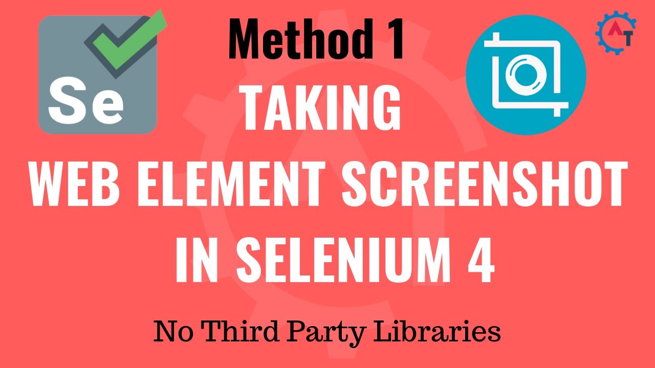 How to Capture WebElement Screenshot in Selenium Webdriver || Interview Question || Method 1