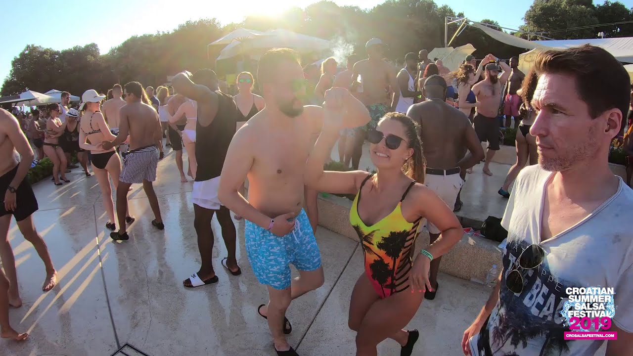 Balkan & Uxue - salsa social dancing @ AMARIN BEACH PARTY, CSSF19