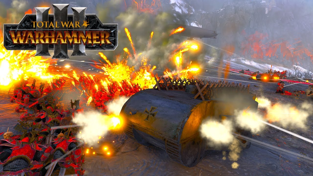 Ambush warfare | GERMAN IMPERIAL ARMY VS Khorne - TW Millennium Mod | Total War WARHAMMER 3 | 4K