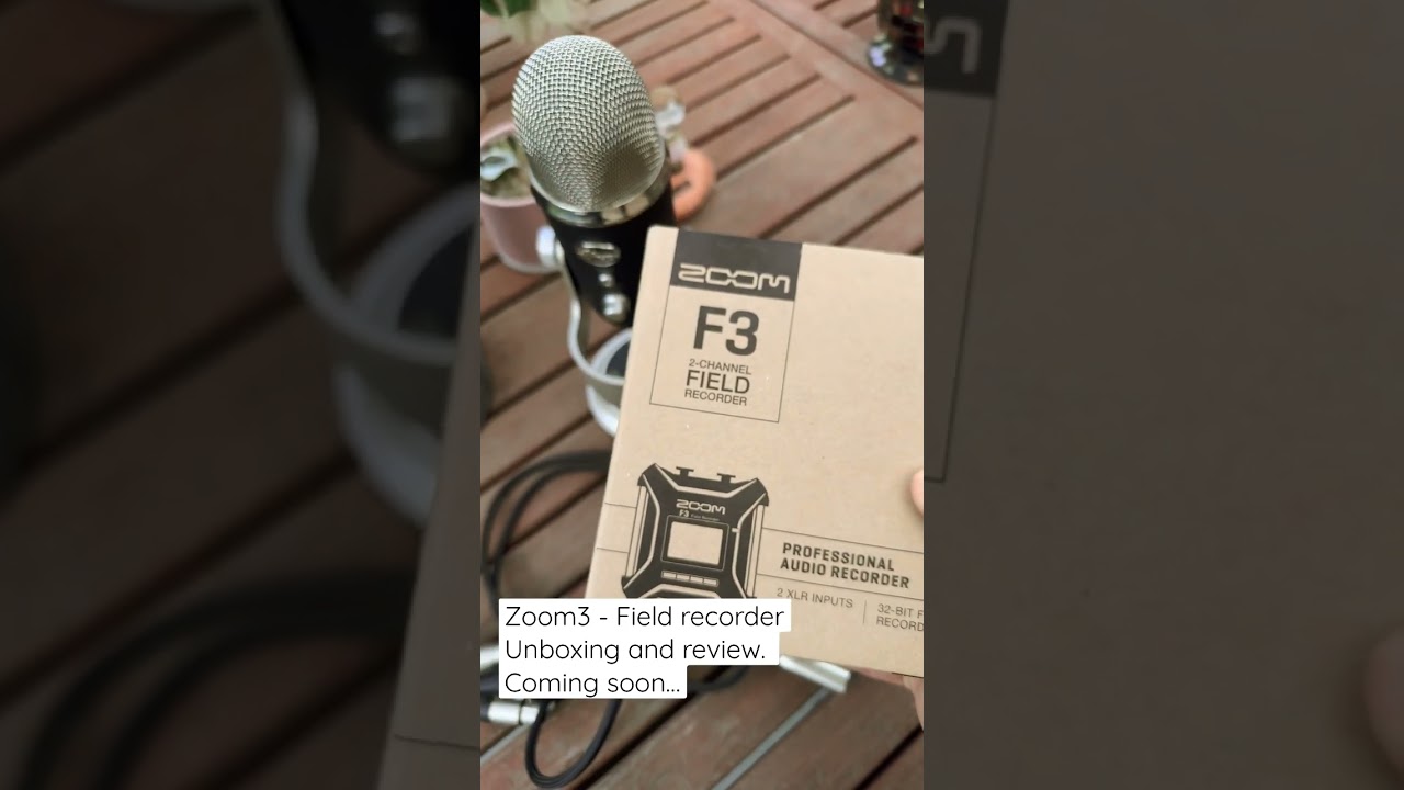 Zoom F3 is a 32 bit field recorder. A dream of mine has been to record nature. 🌷