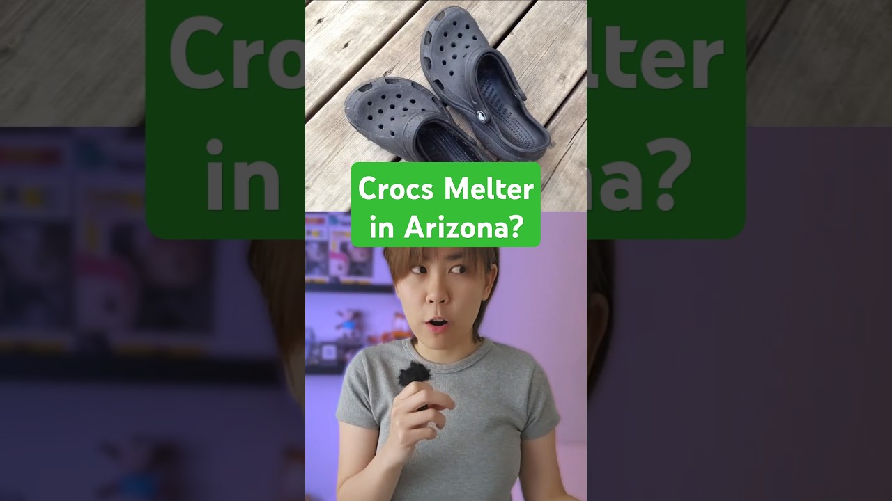 Can Crocs Really Melt on Pavement? #shorts #debunk #crocs
