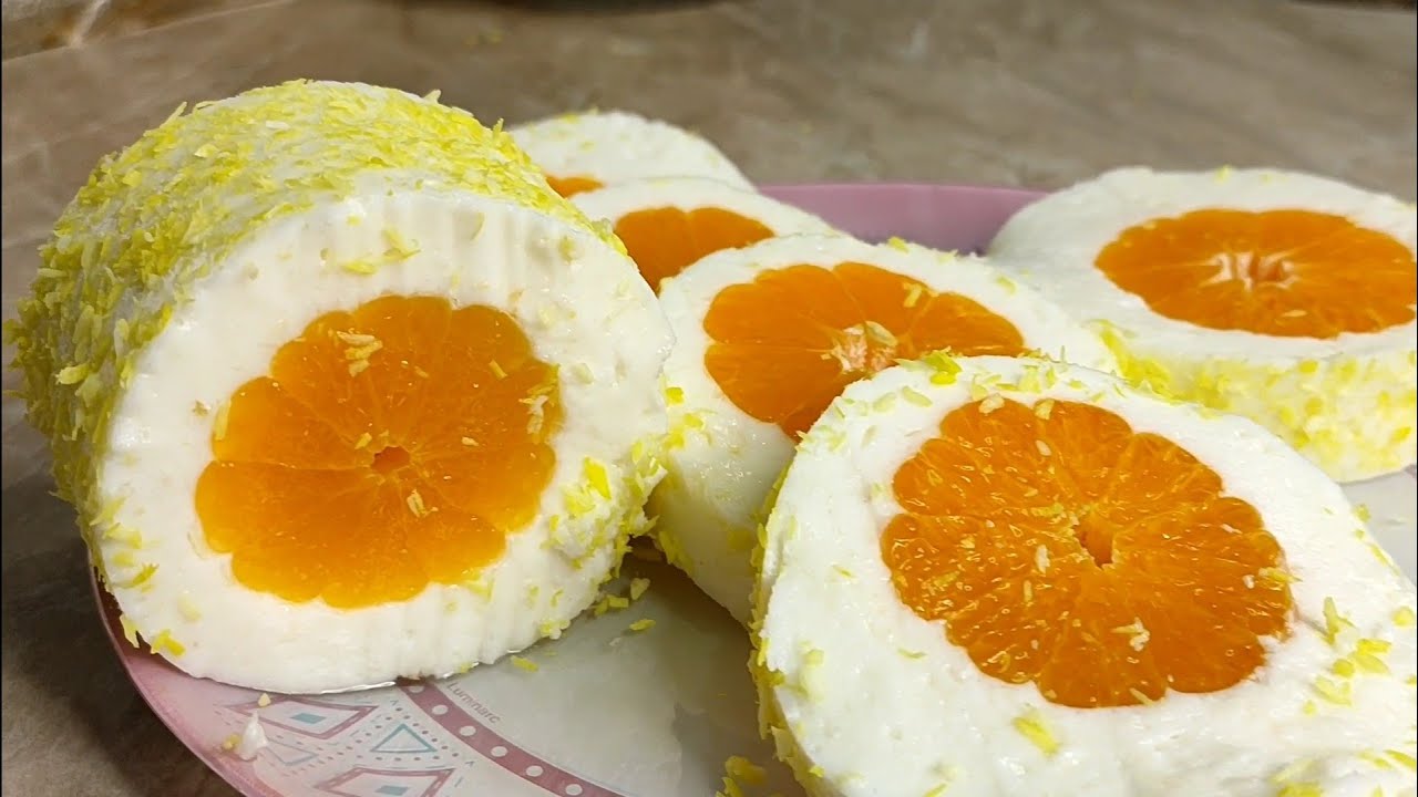 Шикарный десерт || Мандарины в снегу