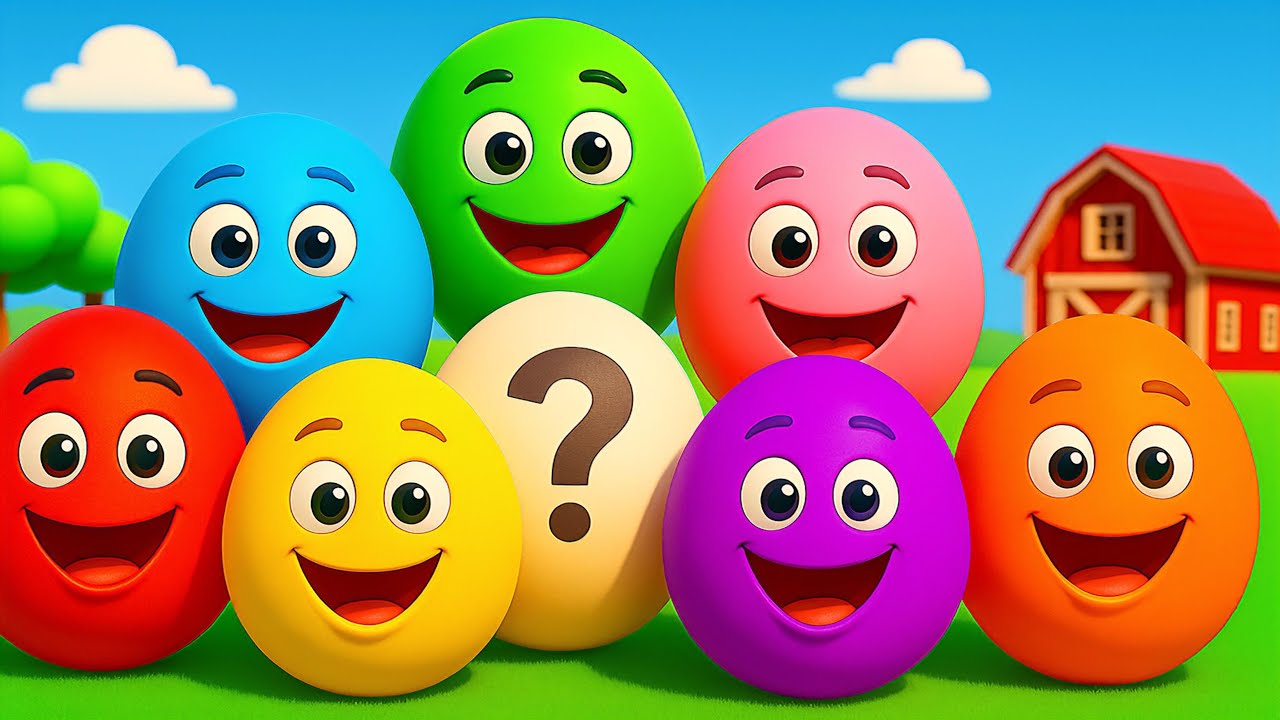 WAS STECKT IM ÜBERRASCHUNGSEI? 🎁 | Bunte Eier-Familien-Lied für Kinder #kinderlieder #youtubekids