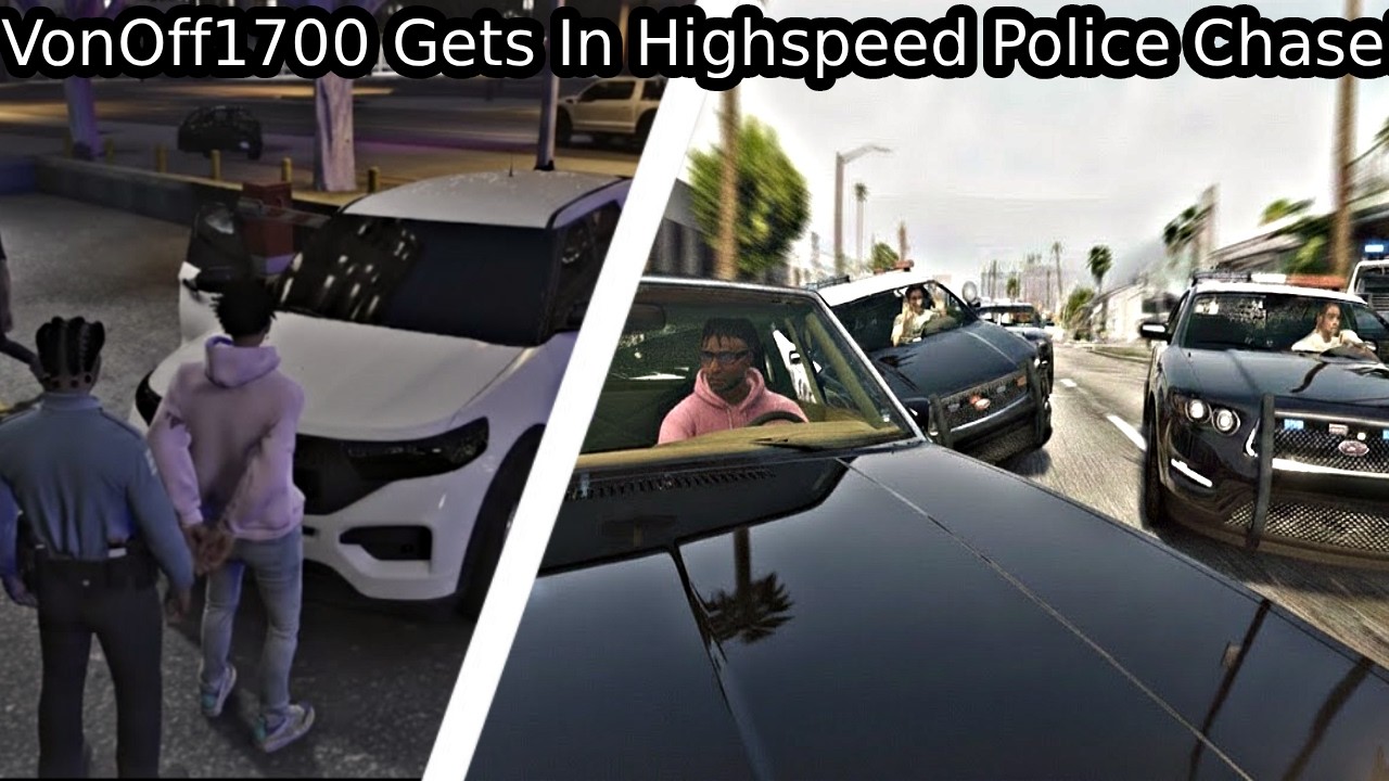 EPISODE 11: VonOff1700 High Speed Police Chase & ARRESTED! | GTA RP |
