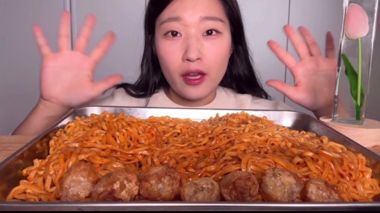 불닭볶음면과 대창 먹방 MUKBANG ASMR