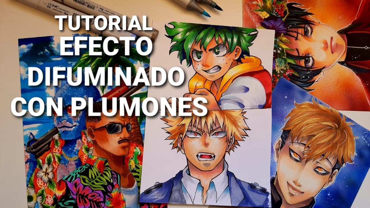 EFECTO DIFUMINADO CON PLUMONES | TUTORIAL PLUMONES COPIC | PT 1