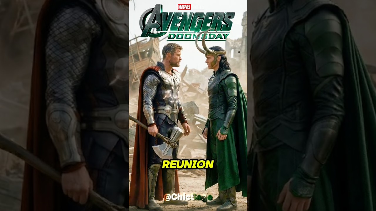 Воссоединение Тора и Локи в фильме &laquo;Мстители: Судный день&raquo;&hellip; 😱🔥 #marvel #avengersdoomsday #drdoom ...