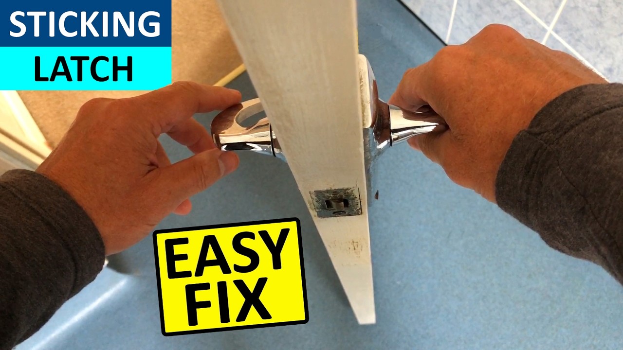 Door sticking on the latch Simple Fix - Door latch sticking on Frame