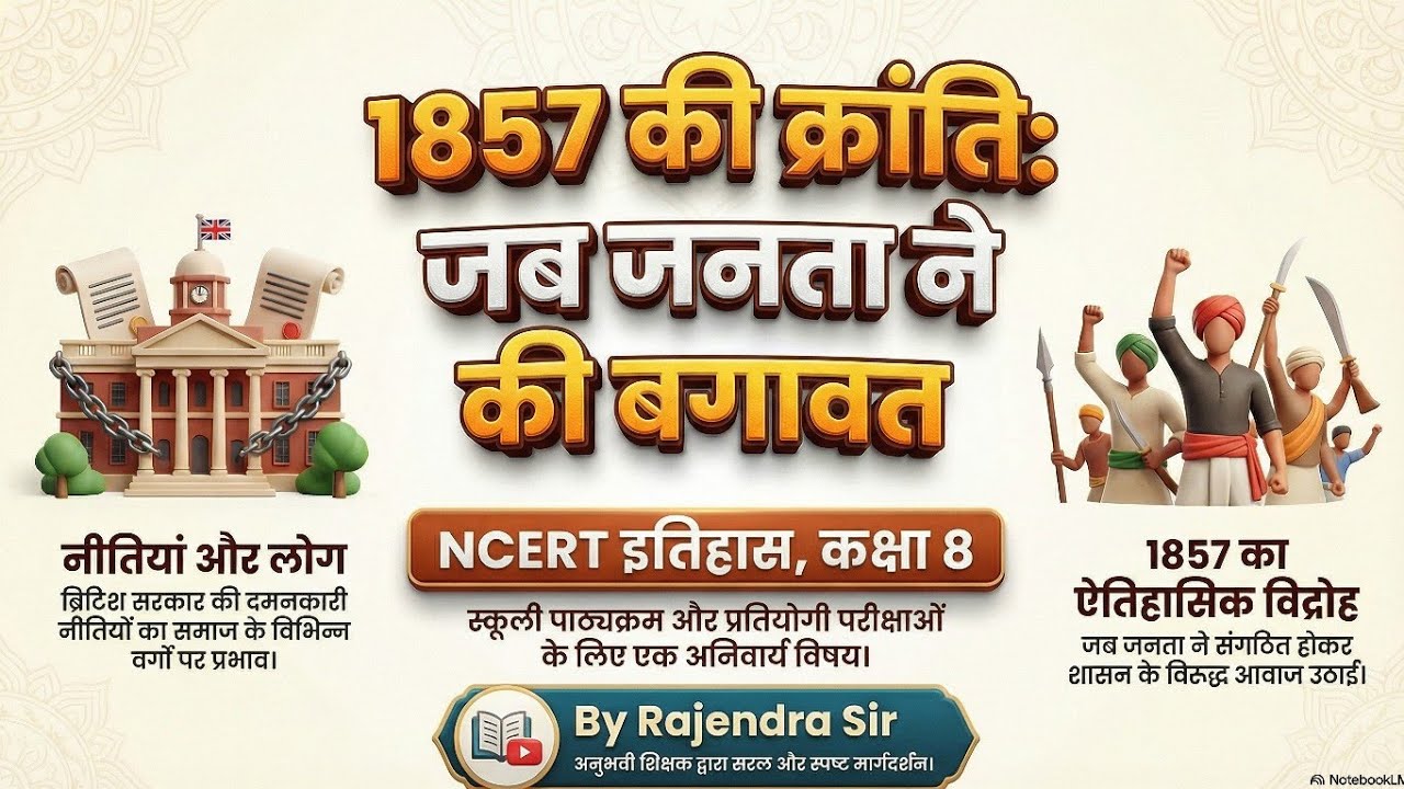 BPSC TRE | 1857 की क्रांति | Revolt of 1857 | 1857 के भारतीय विद्रोह | 1857 By Rajendra Sir