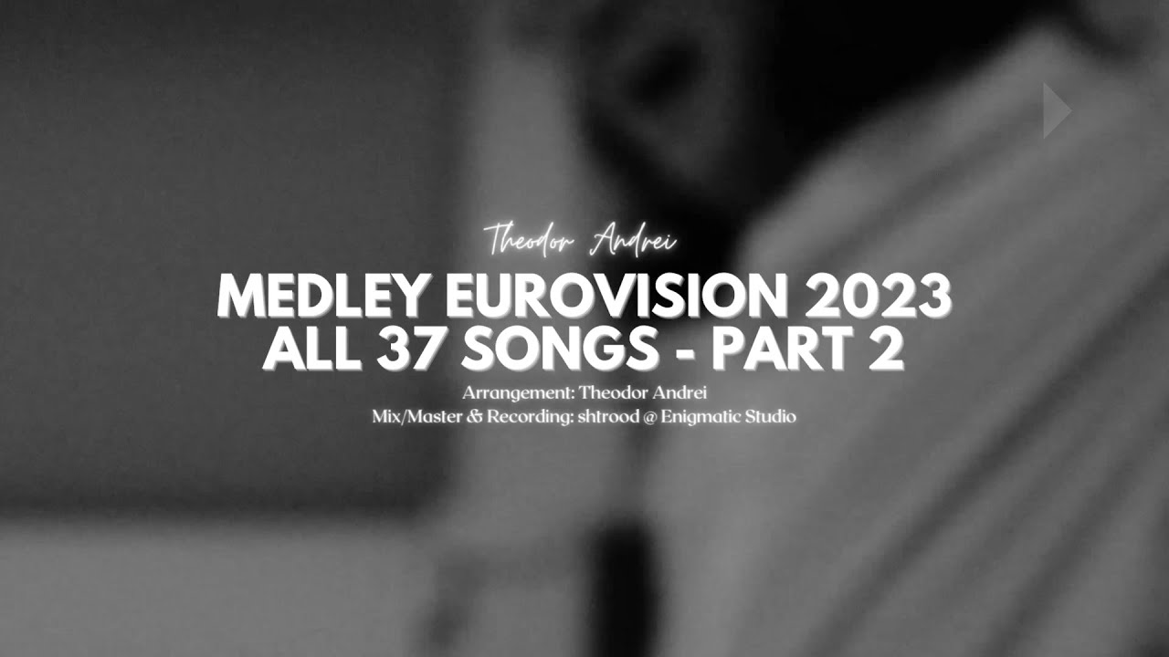 Theodor Andrei - Eurovision 2023 Medley ALL 37 SONGS (Part 2)