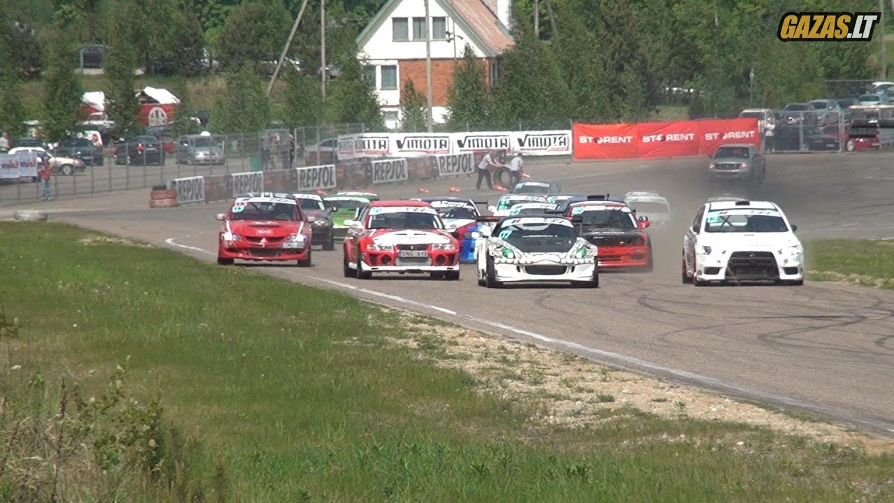 Highlights (spins, crashes) of Autoplius Fast Lap race 2014 - Event 1 in Nemuno Žiedas circuit