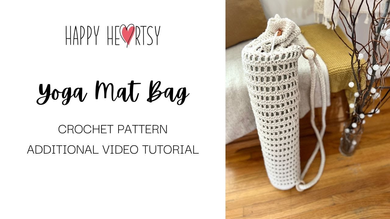 Easy Crochet Pattern for Yoga Mat Bag