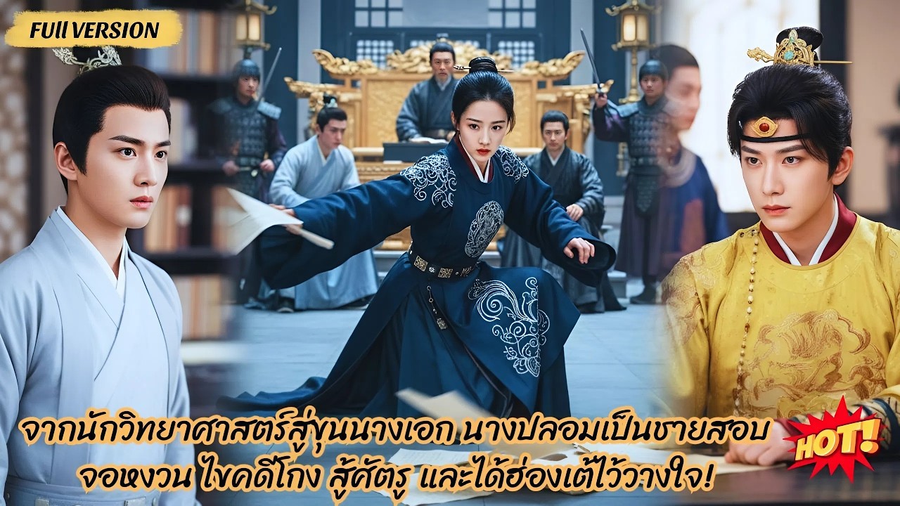 จากนักวิทยาศาสตร์สู่ขุนนางเอก นางปลอมเป็นชายสอบจอหงวน ไขคดีโกง สู้ศัตรู และได้ฮ่องเต้ไว้วางใจ!
