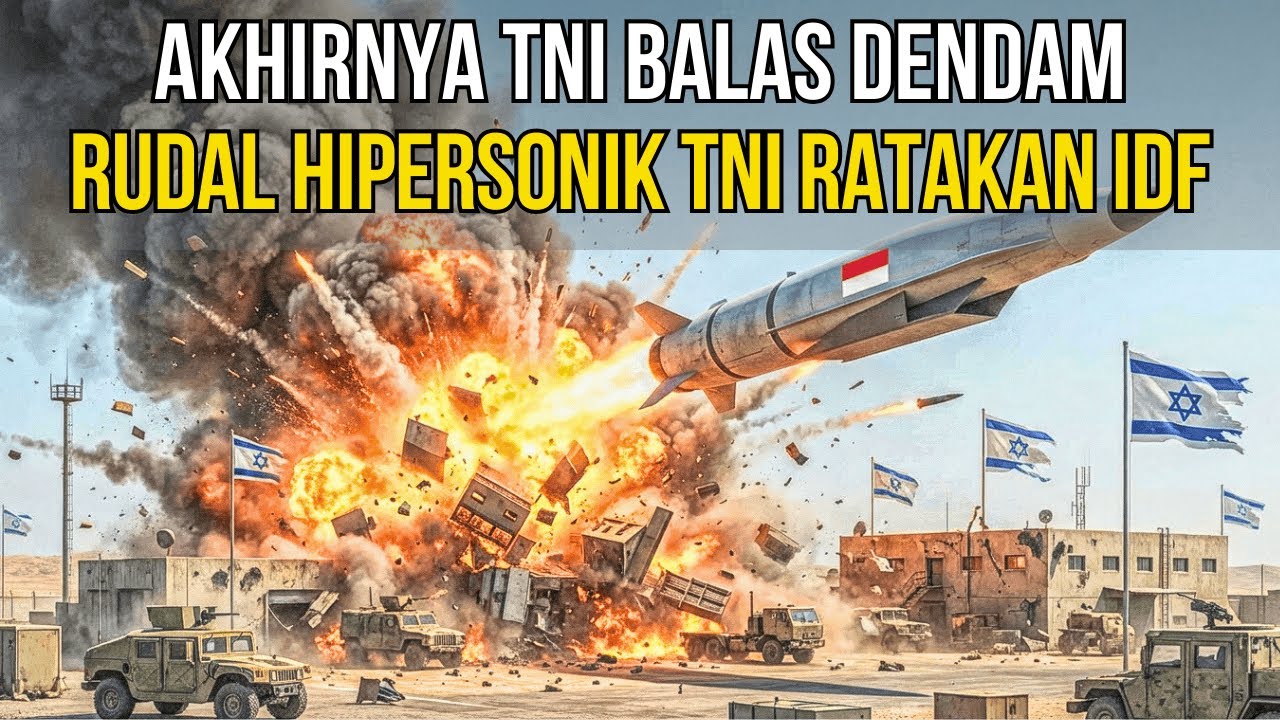 PERANG PECAH LAGI‼️TNI VS ISRAEL, RUDAL HIPERSONIK H4NCURKAN PANGKALAN IDF‼️