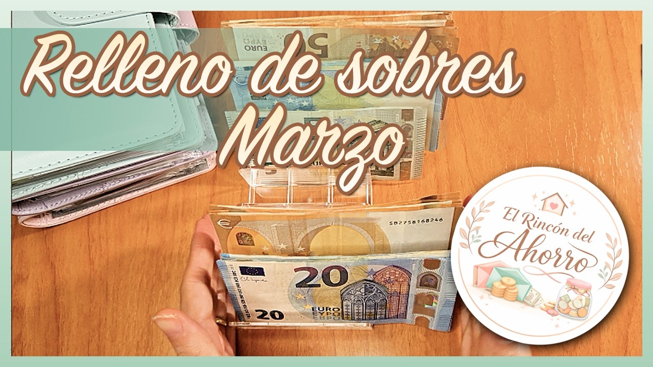 Relleno de sobres de Marzo: probando los sobres en la cuenta familiar