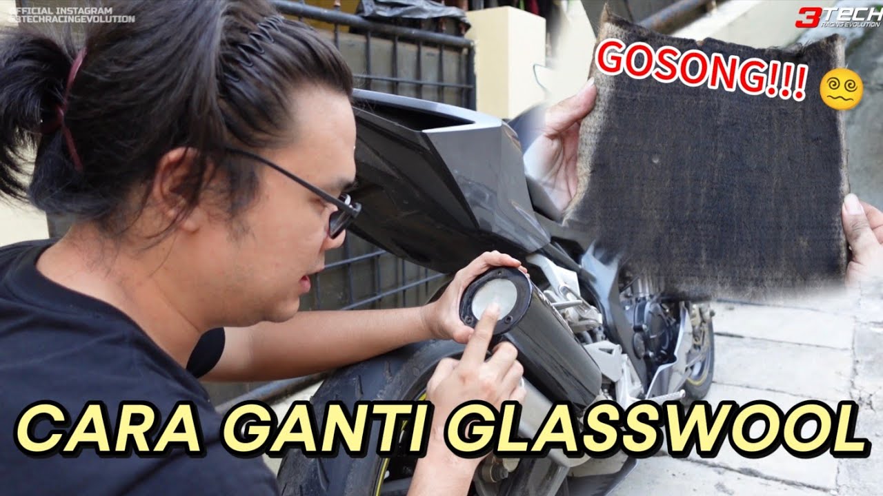 TUTORIAL GANTI GLASSWOOL KNALPOT 3TECH #3techracingevolution